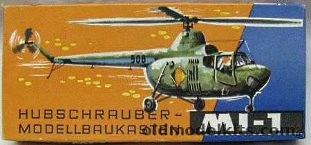 KVZ 1/100 Mil Mi-1 Hare Helicopter - USSR / DDR / Czech / Polish plastic model kit